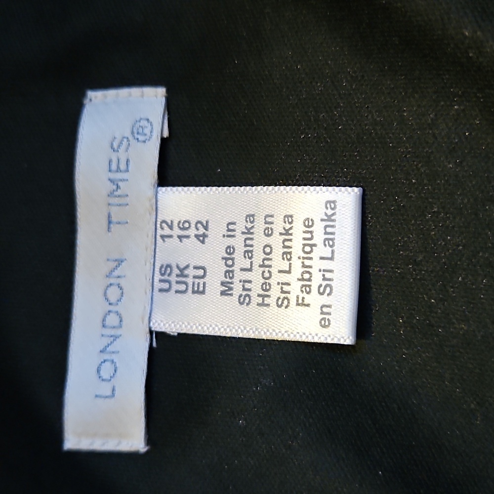 London Times Size 12 Faux Wrap Dress - Picture 4 of 16
